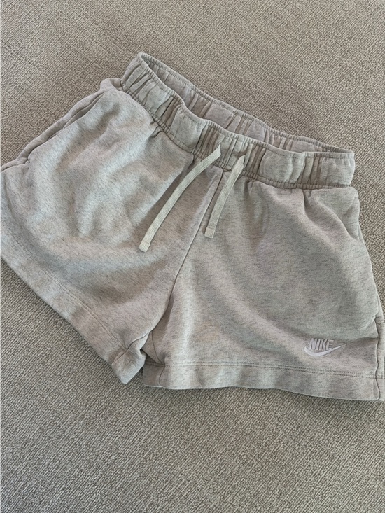 Nike Pants - Nike Women's Light Grey Elastic Waist cotton Shorts